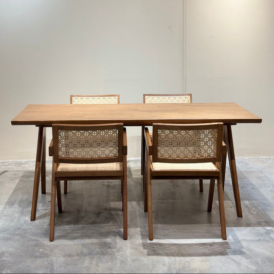 Eleanor 1.8m Dining Table with 4 Eleanor Chairs