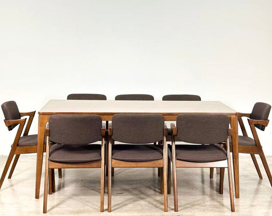 Arjuna 1.8m Dining Table with Zack Chairs