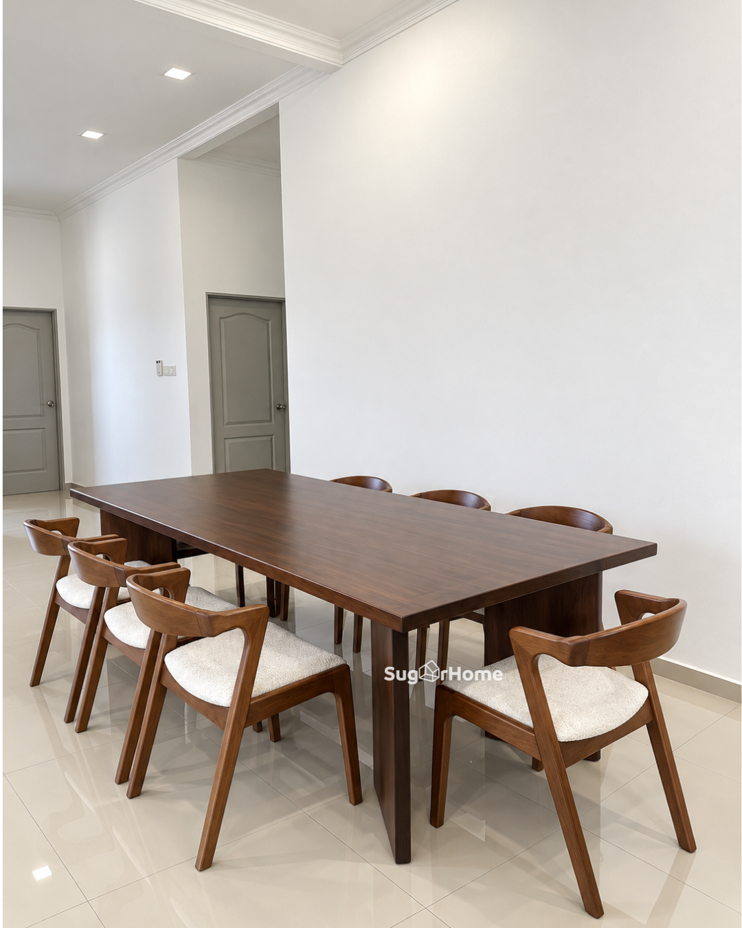 Andika Nyatoh 2.1m Dining Table with Zara Chair