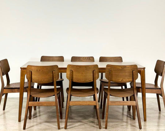 Arjuna 1.8m Dining Table with Henry Chairs