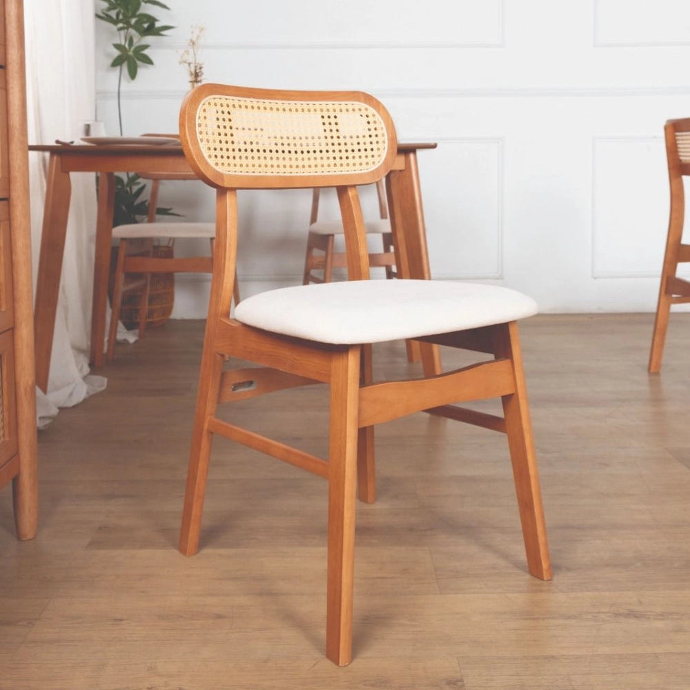 Naomi Dining Chair in Light Walnut
