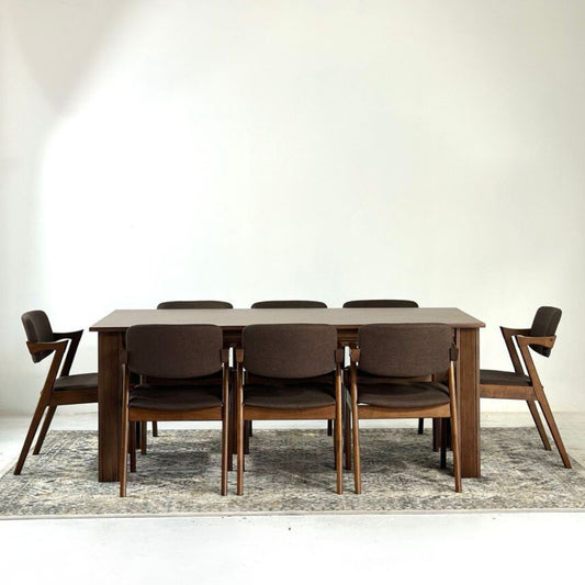 Kingsley 2.1m Dining Table with Zack Chair