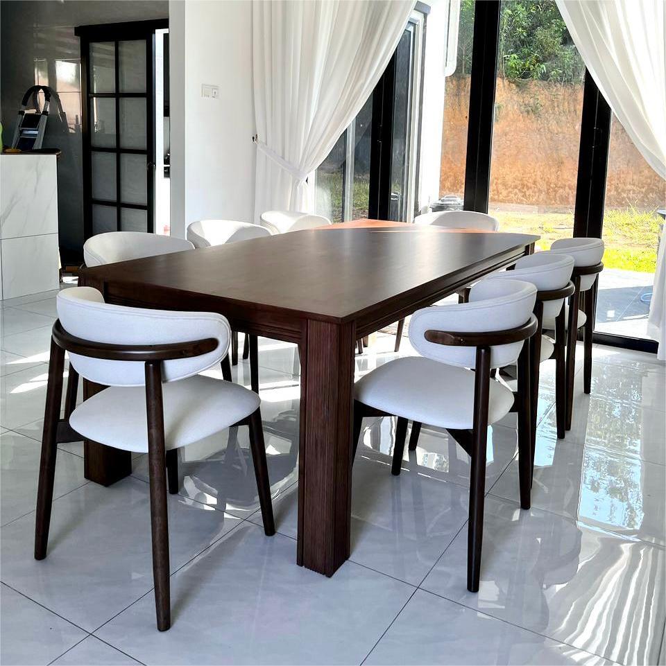 Kingsley 2.1m Dining Table with Zera Chairs
