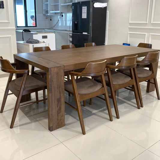 Charles 2.2m Dining Table with Zaiden Chairs