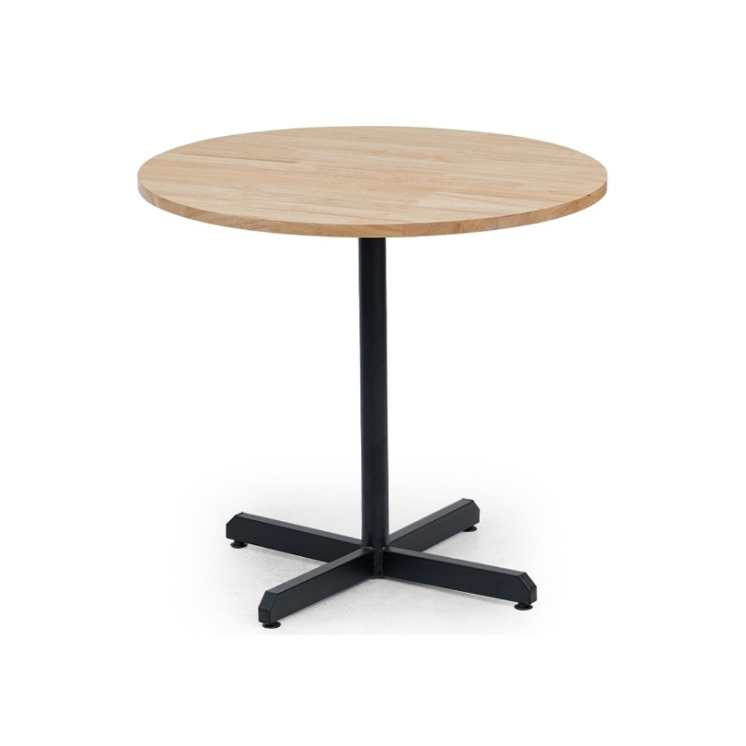 Round Solid Wood Cafe Table (Rocket Leg)