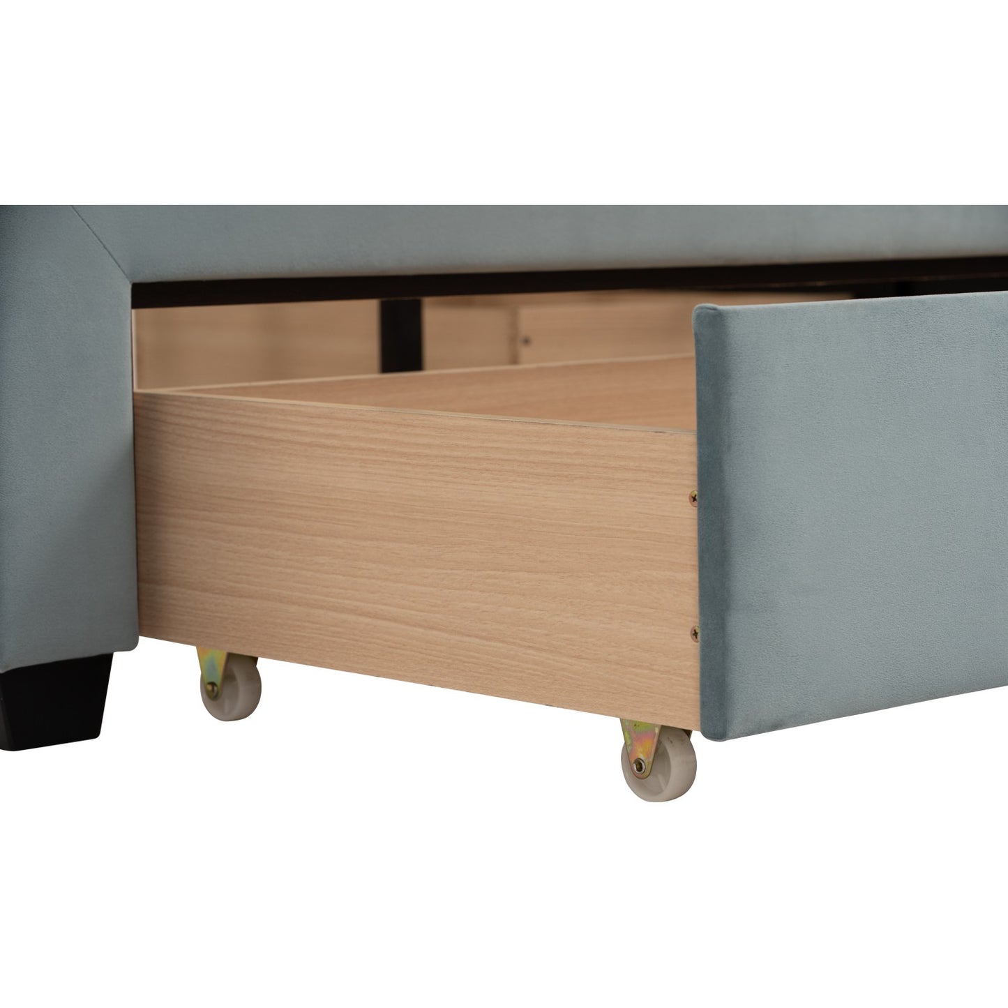 Tricia Queen Frame Bed with Drawer Storage