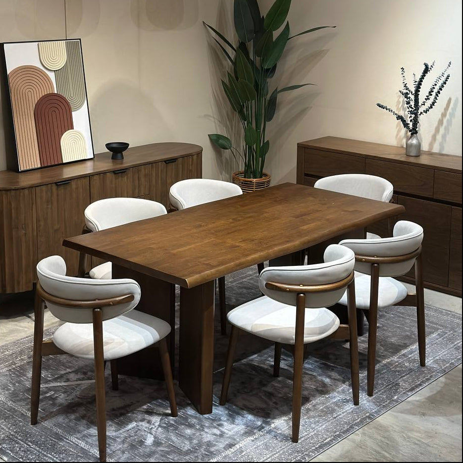 Indra 1.8m Dining Table with Zera Chairs