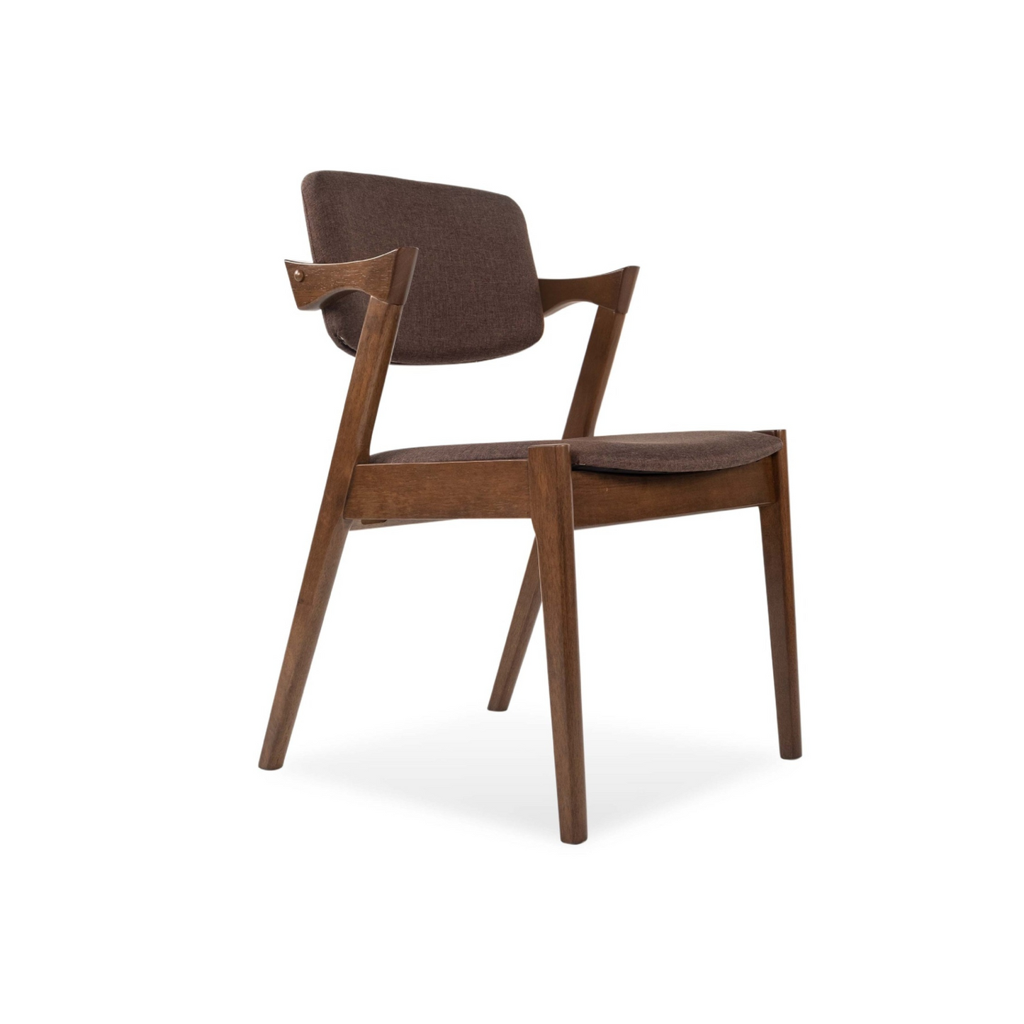 Zack Dining Chair in Medium Brown