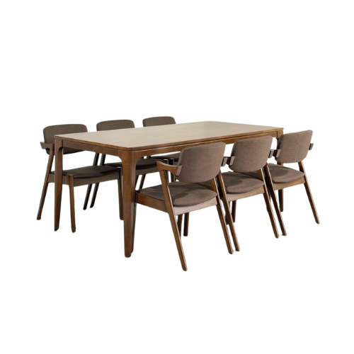 Arjuna 1.8m Dining Table with Zack Chairs