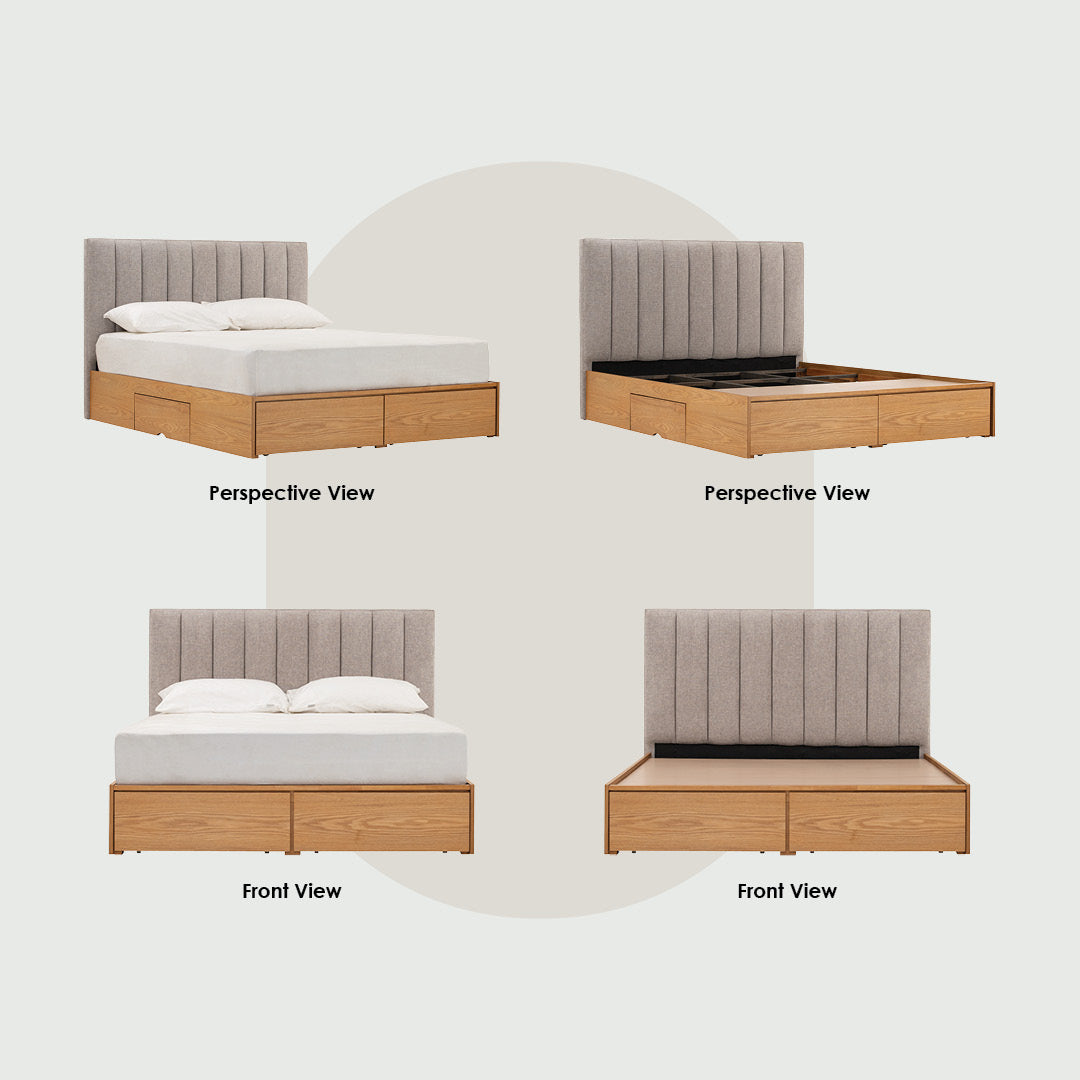 Nara Queen Bed with Storage