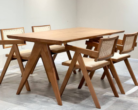 Eleanor 1.8m Dining Table with 4 Eleanor Chairs