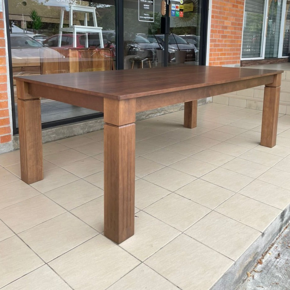 Kingsley 2.1m Solid Wood Dining Table with Leo Chair