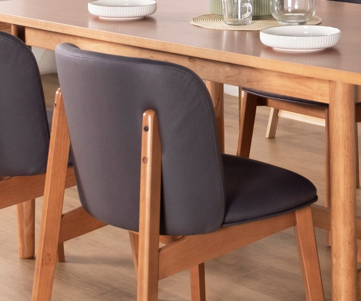 Micasa 1.8m Dining Table in Natural with Micasa Chairs