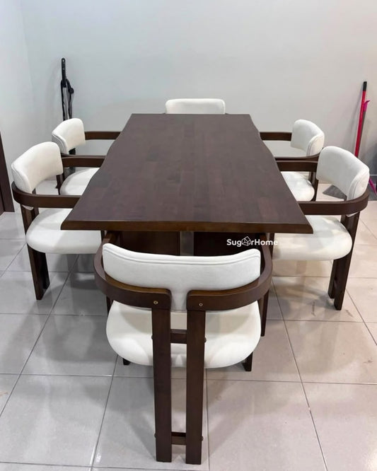 Indra 1.8m Dining Table with Tessa Chair
