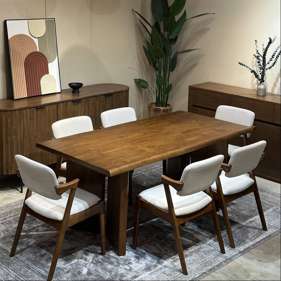 Indra 1.8m Dining Table with Zack Chairs