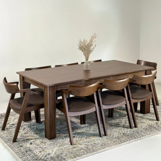 Kingsley 2.1m Dining Table with Zoey Chairs