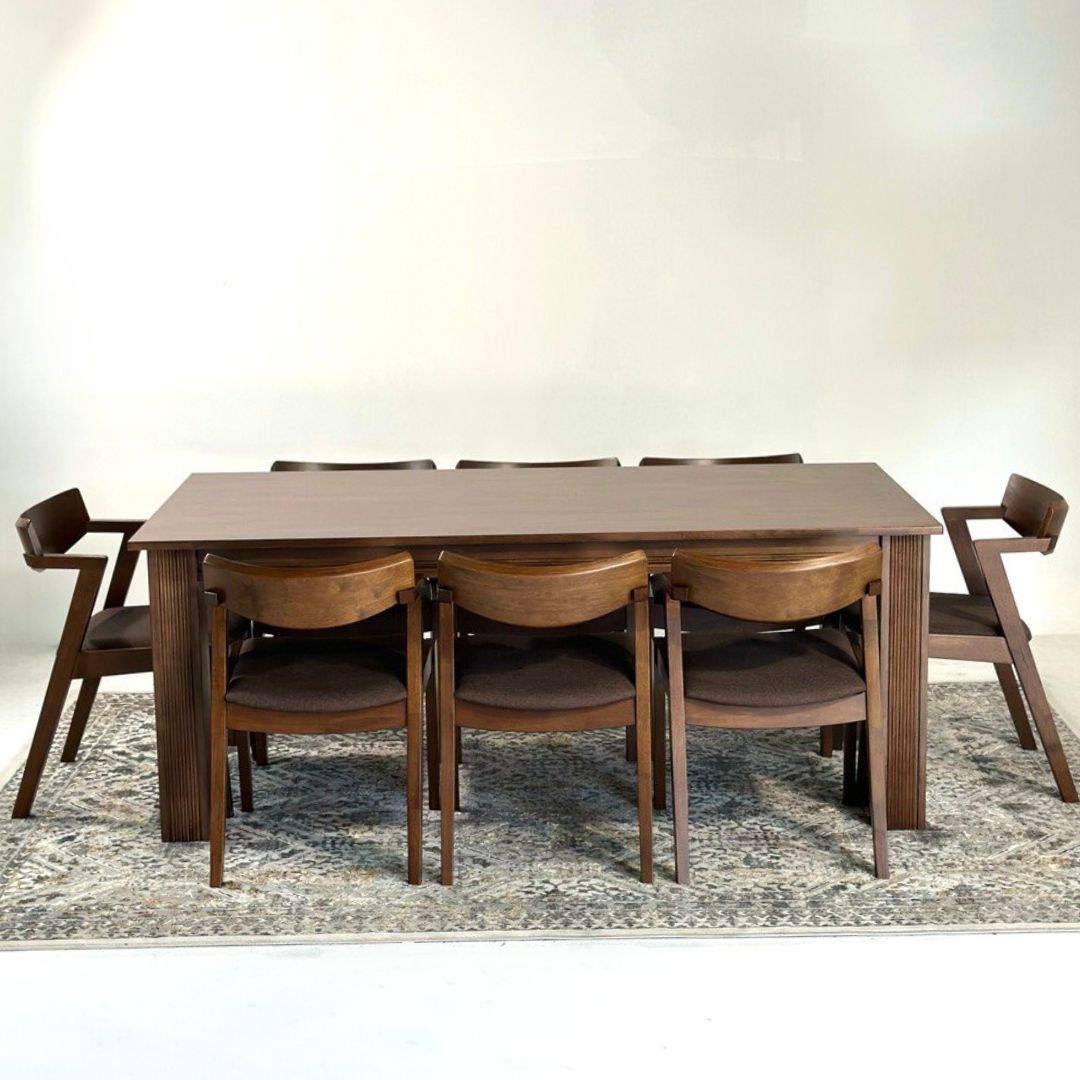 Kingsley 2.1m Dining Table with Zoey Chairs