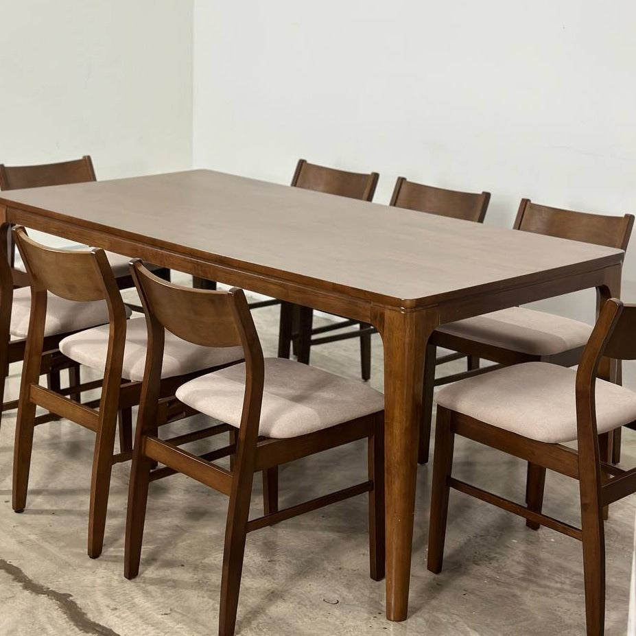 Walnut 1.8m Dining Table with Terra Chair