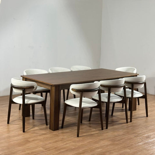 Kingsley 2.1m Dining Table with Zera Chairs