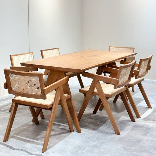 Eleanor 1.8m Dining Table with 6 Eleanor Chairs