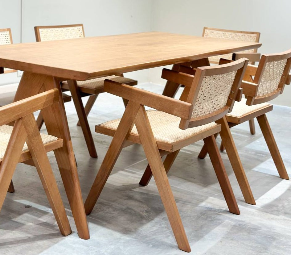Eleanor 1.8m Dining Table with 6 Eleanor Chairs