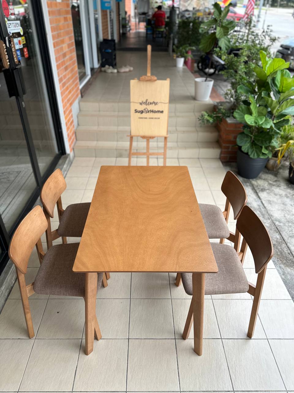 Ferrero 1.1m Japandi Dining Table Set