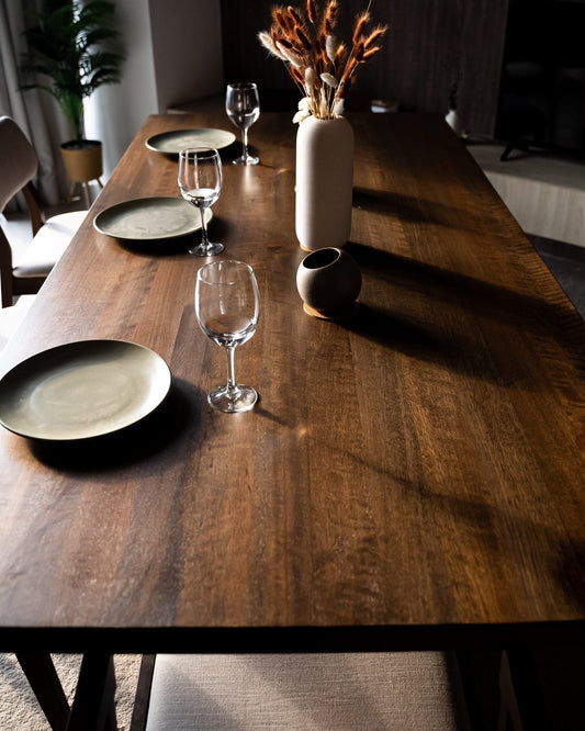 Andika Nyatoh Square Leg Dining Table (Custom Item)