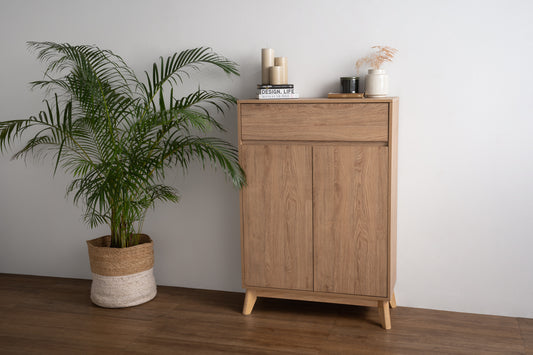 Rangga Shoes Cabinet / Multifunction Cabinet in Oak