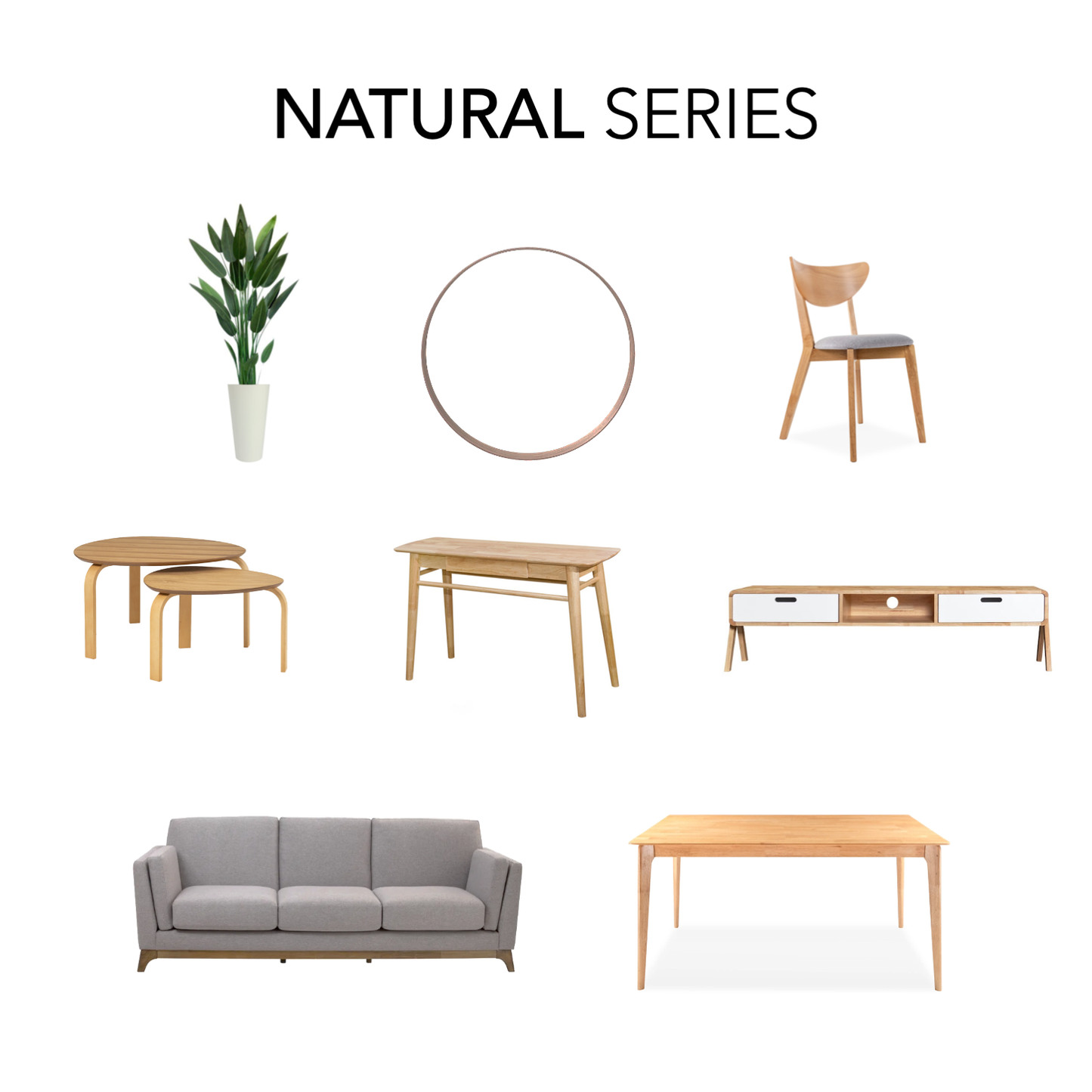 Plus Dining Room & Living Room in Natural