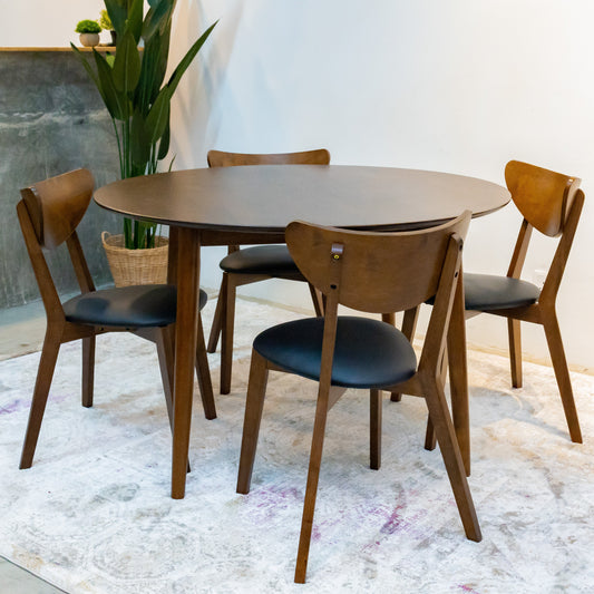 Arjuna Round Dining Table with Hazel Chairs
