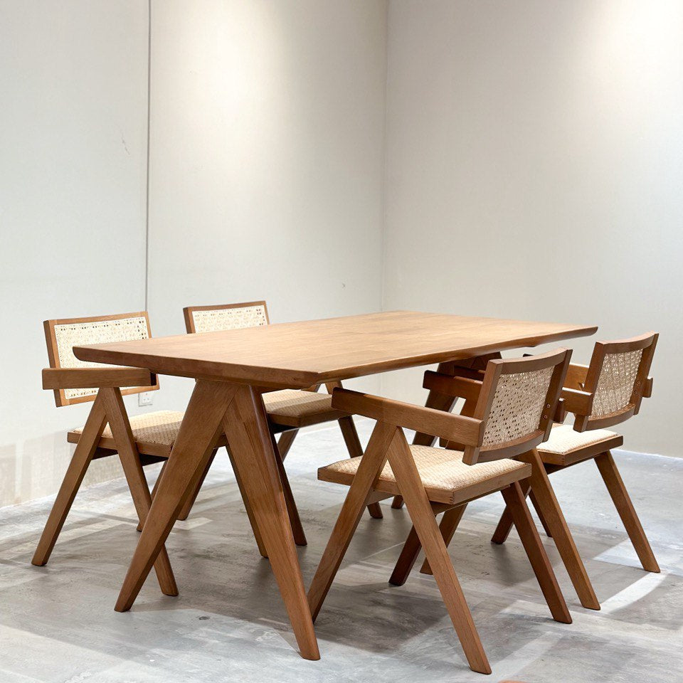 Eleanor 1.8m Dining Table with 4 Eleanor Chairs