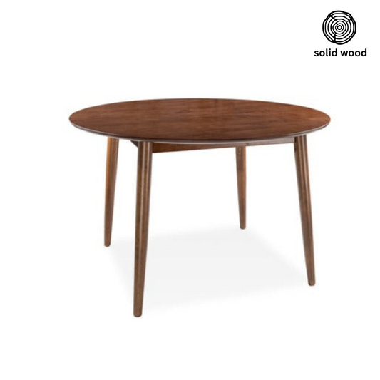 Walnut Round Dining Table