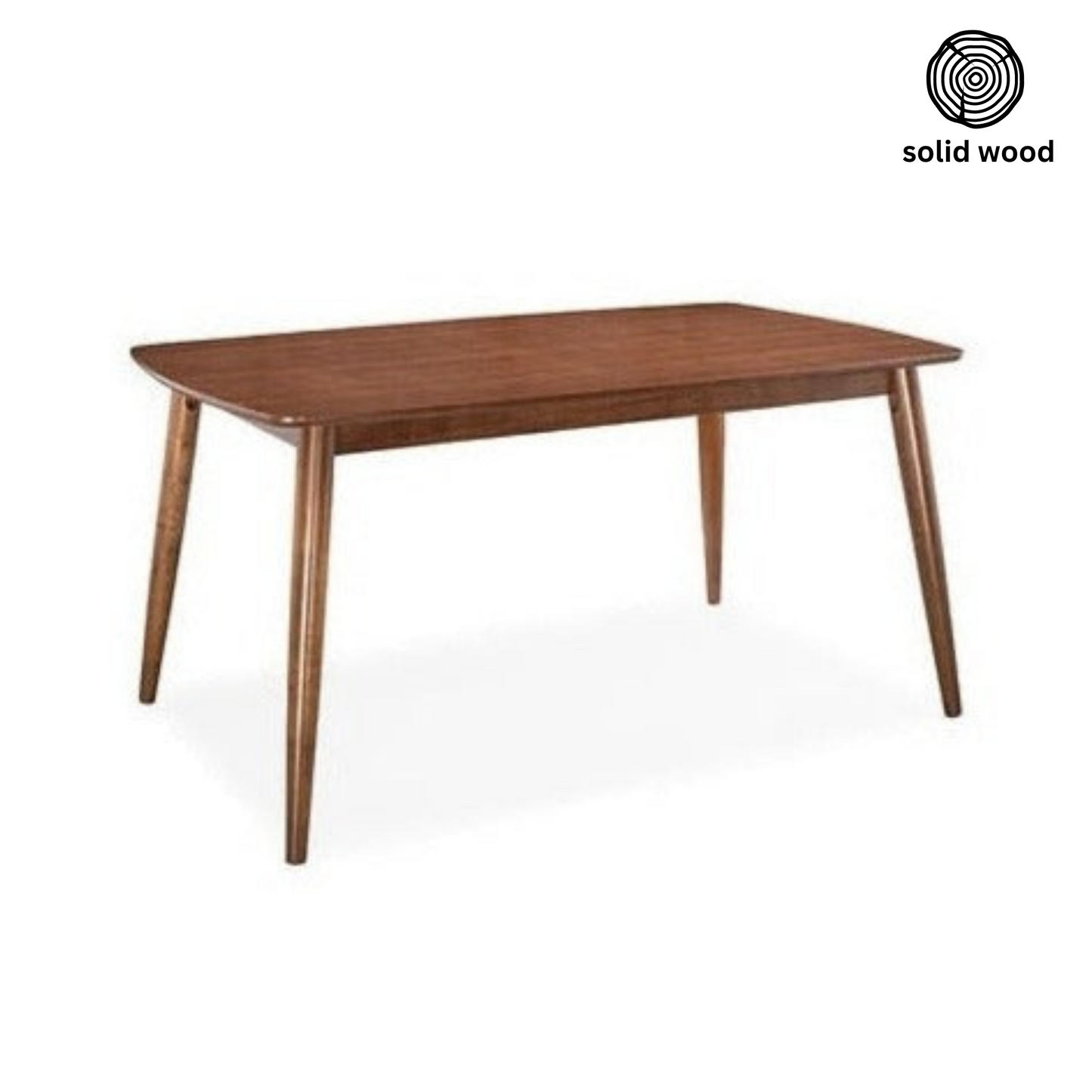 Hazelnut 1.47m Dining Table in Medium Brown