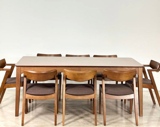 Hailey 1.97m Dining Table with Zoey Chairs