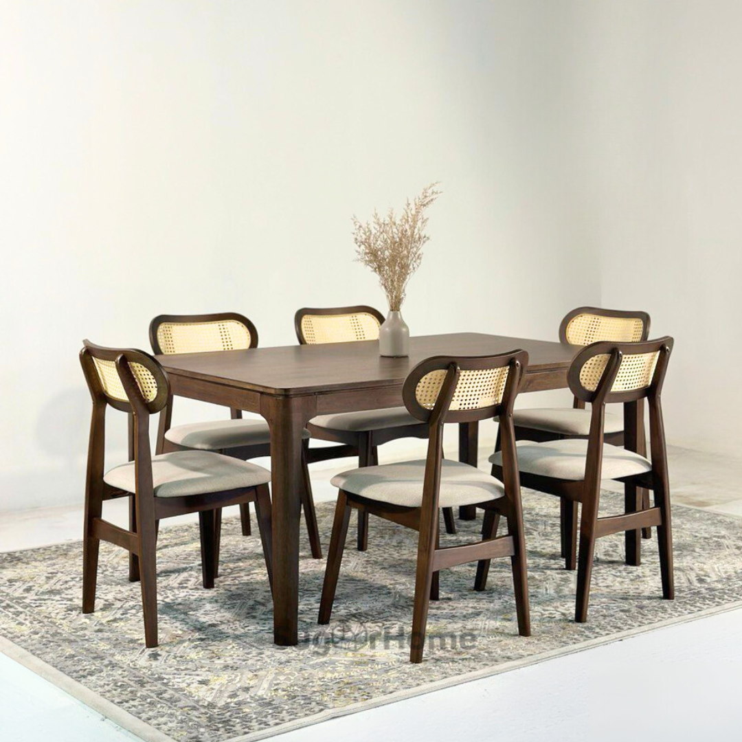 Henry 1.5m Dining Table with Naomi Chair Set