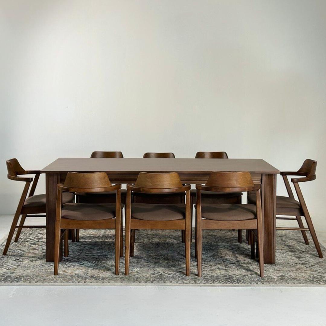 Kingsley 2.1m Dining Table with Zaiden Chair