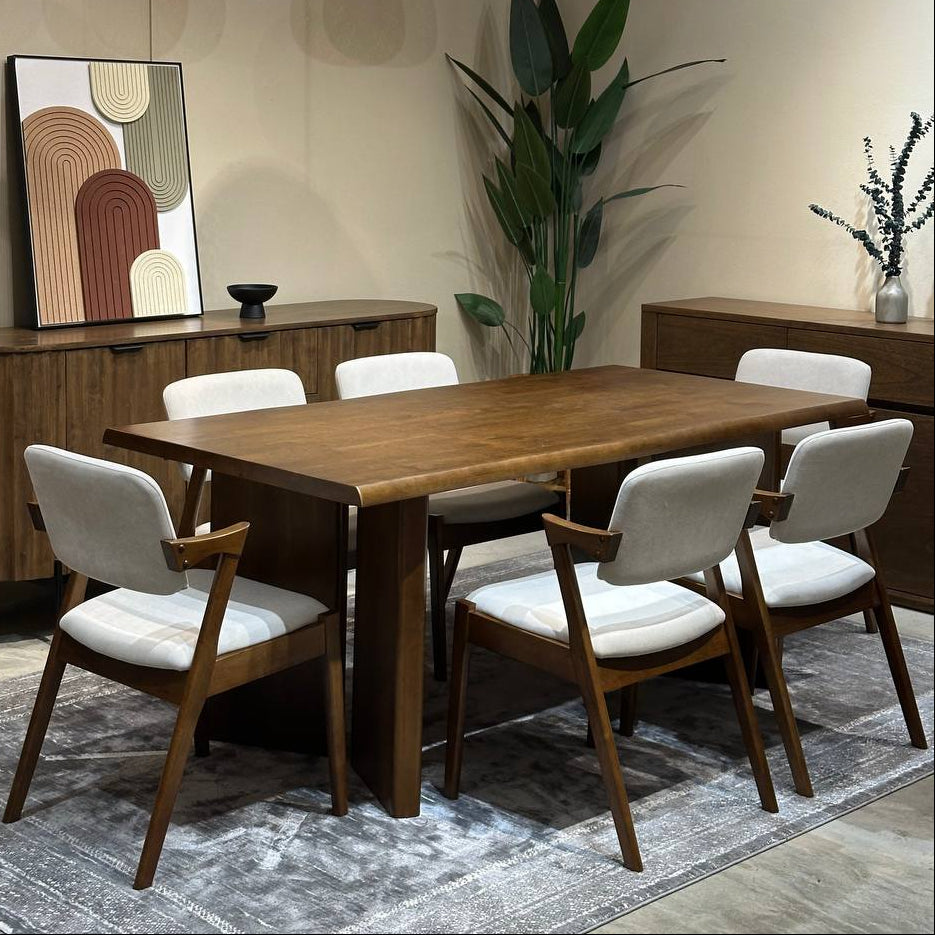 Indra 1.8m Dining Table with Zack Chairs