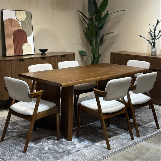 Indra 1.8m Dining Table with Zack Chairs