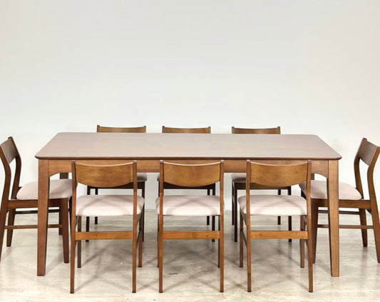 Hailey 1.97m Dining Table with Terra Chairs