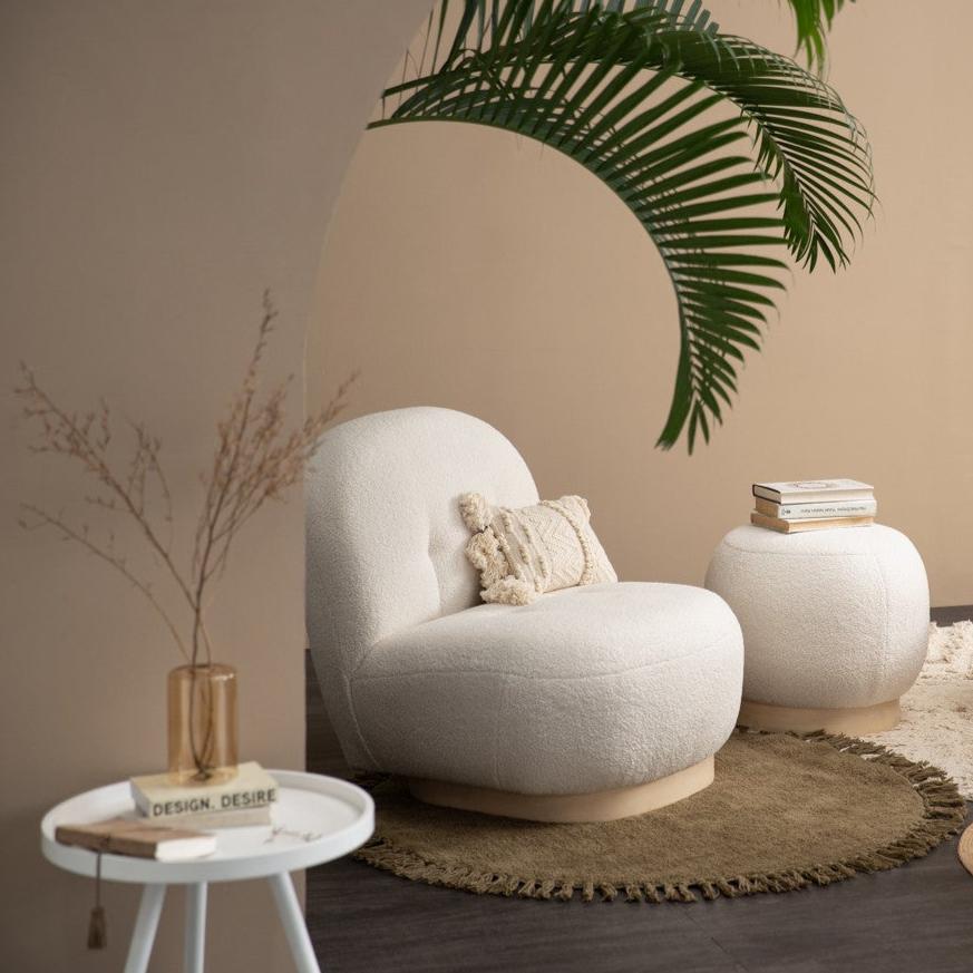 Camila Lounge Chair (Cream)