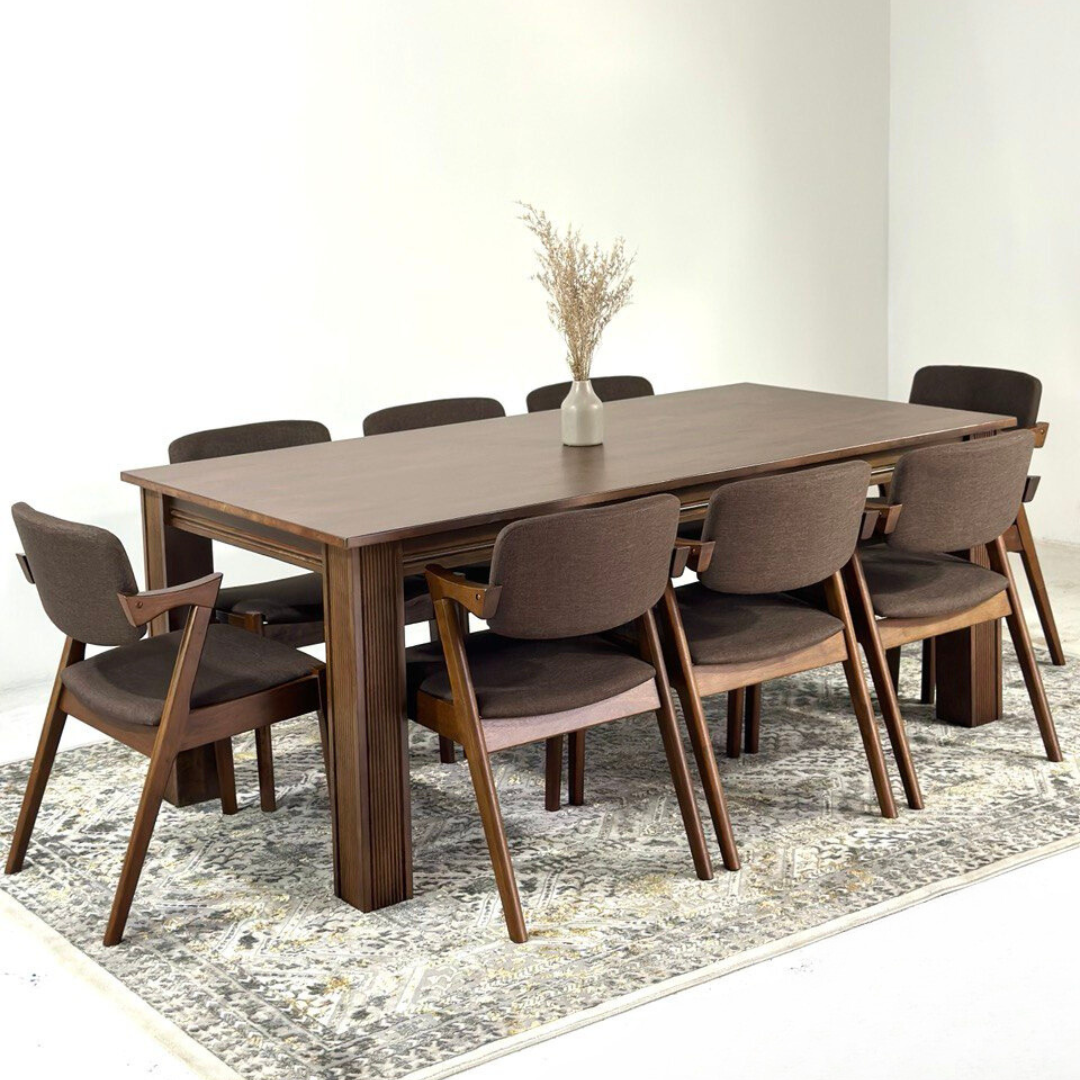 Kingsley 2.1m Dining Table with Zack Chair