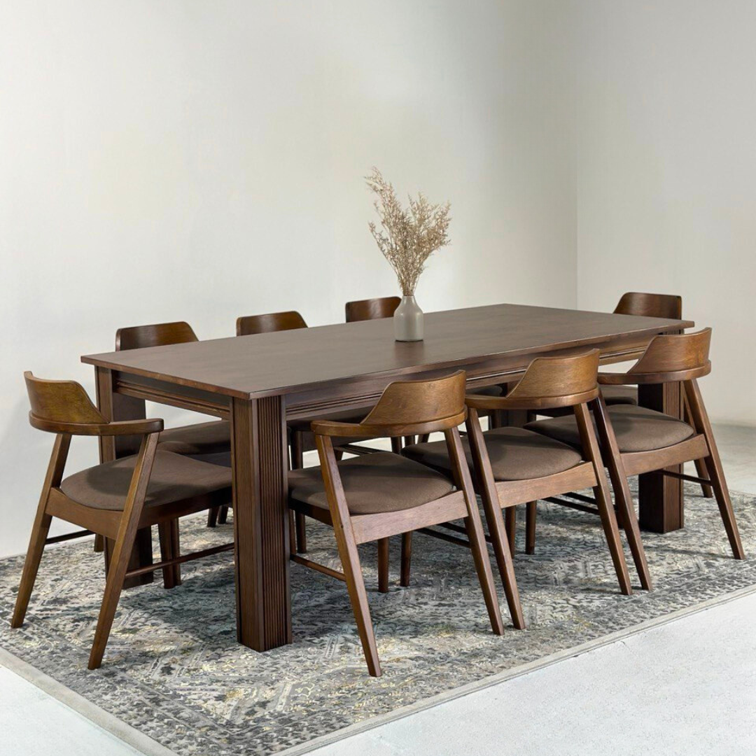 Kingsley 2.1m Dining Table with Zaiden Chair