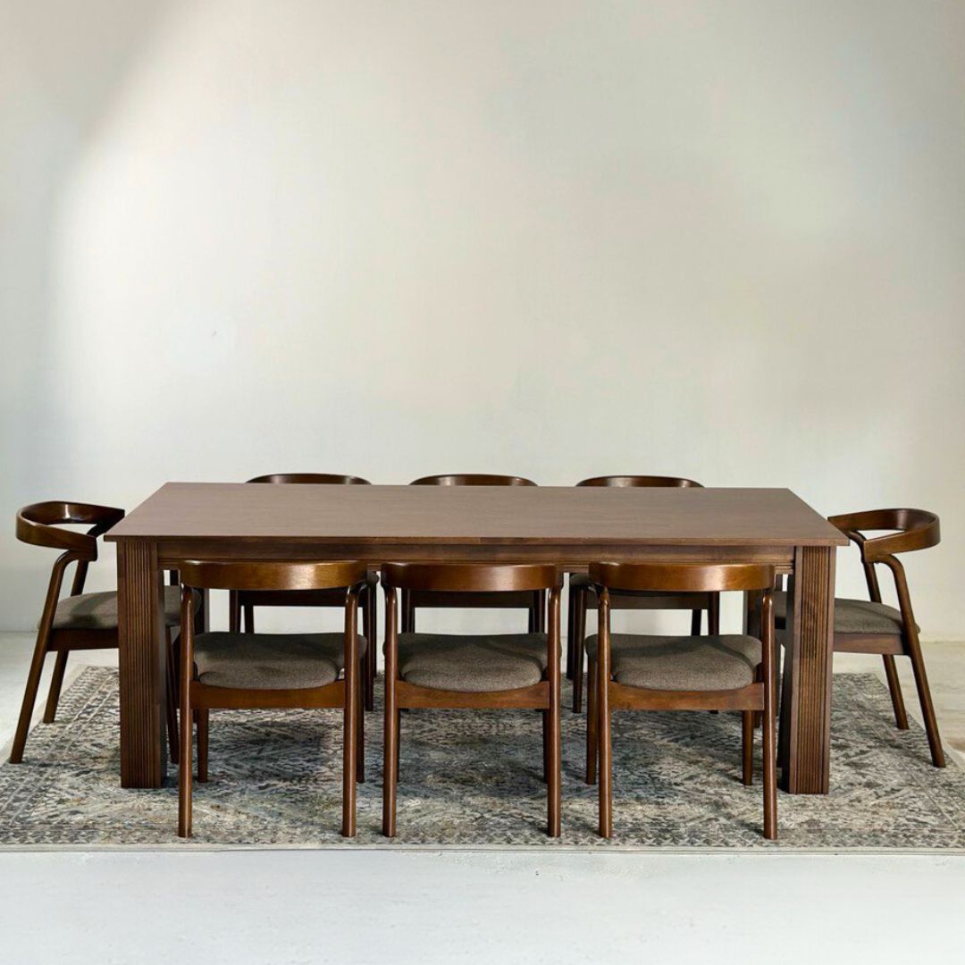 Kingsley 2.1m Dining Table with Esme Chair