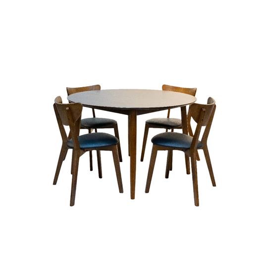Arjuna Round Dining Table with Hazel Chairs