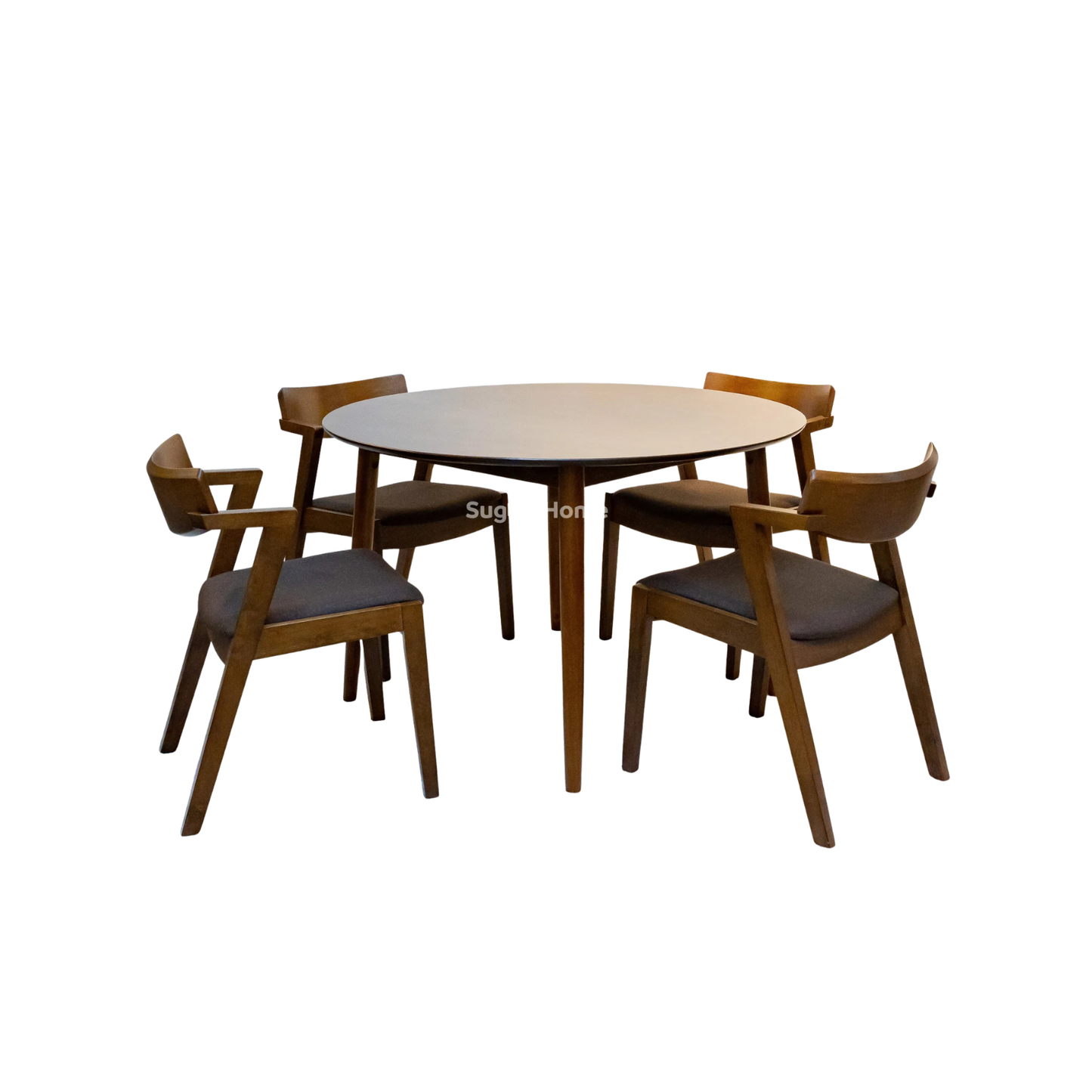 Arjuna Round Dining Table with Zoey Chairs