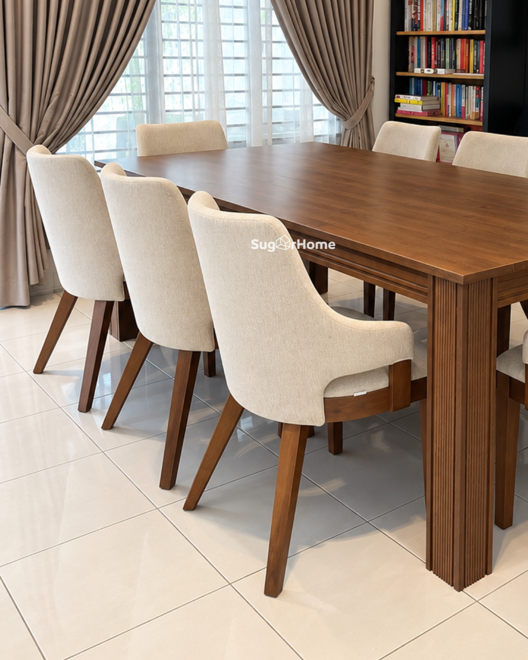 kingsley 2.0m dining Table with Abil Chairs