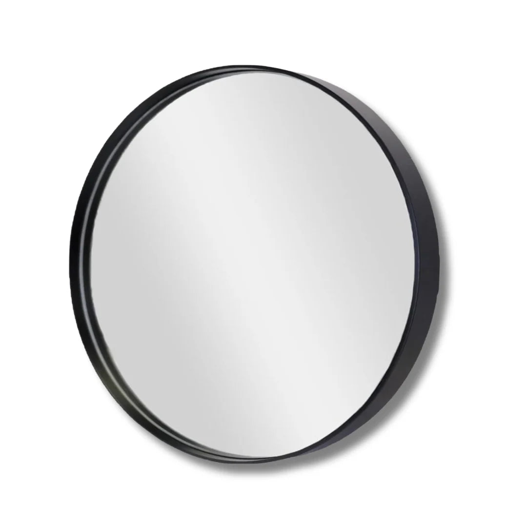 Myra Solid Wood Round Mirror (60cm)