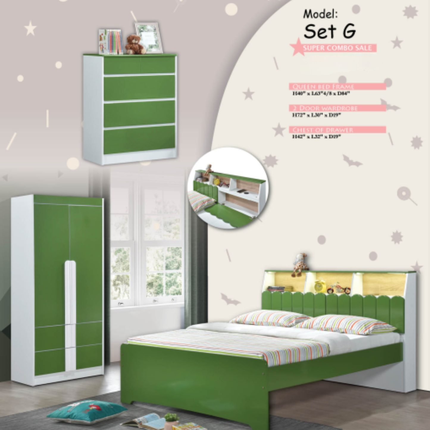 Set G Bedroom Set