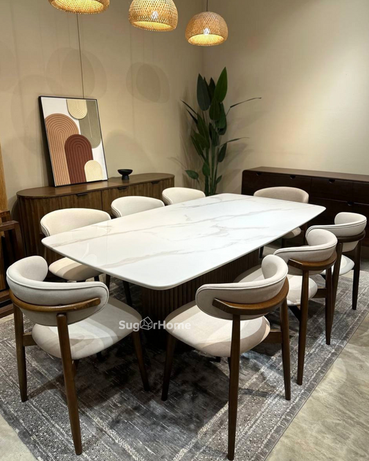 Amber Marble Dining Table