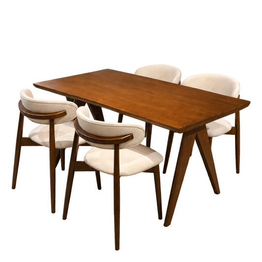 Eleanor 1.5m Dining Table with Zera Chairs